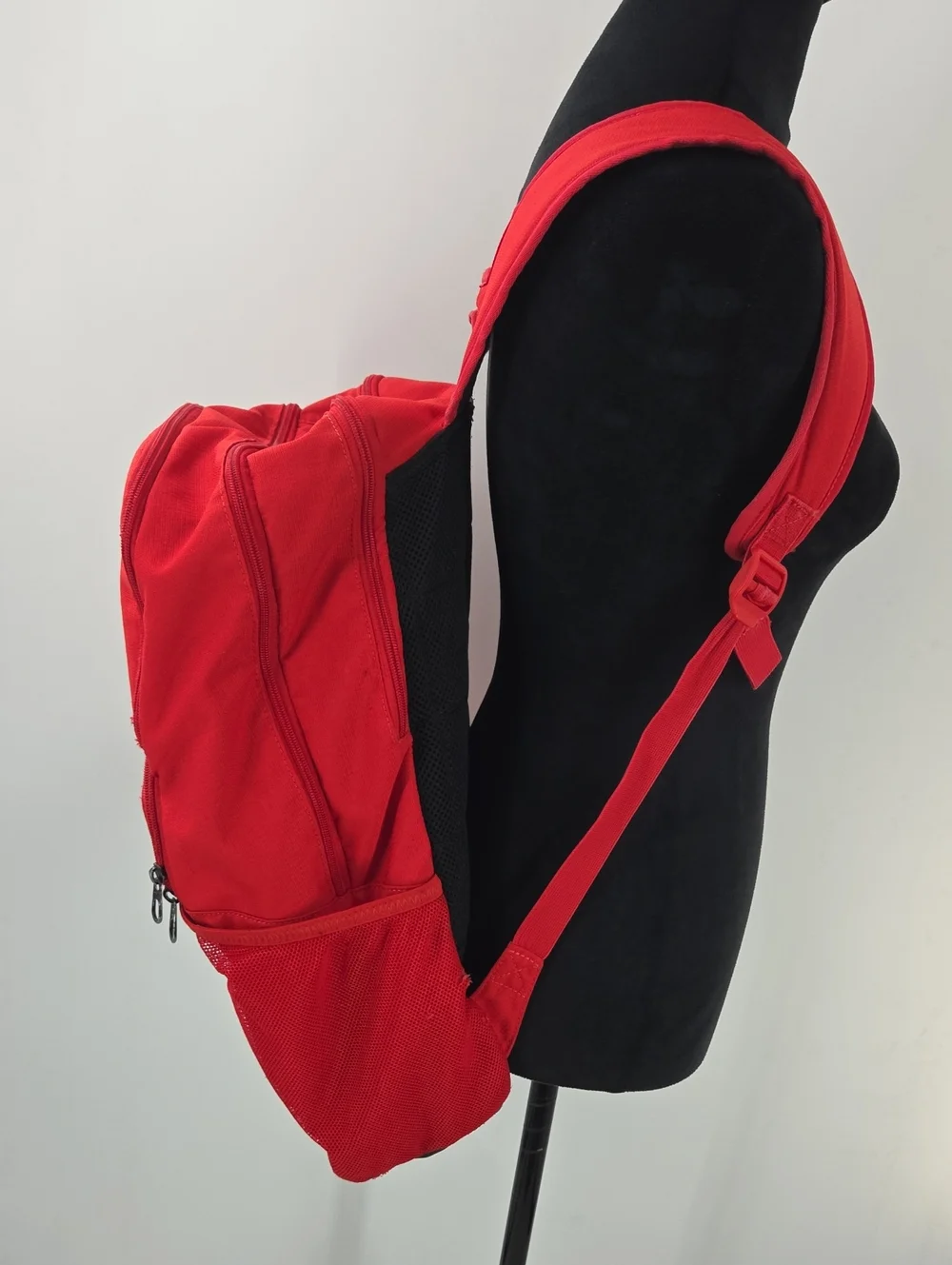 Nike Extra Large Red and Black Backpack with White Swoosh. Tons Of Storage Space